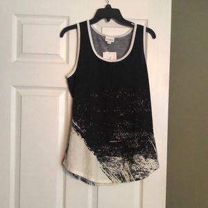 Black and white tank top